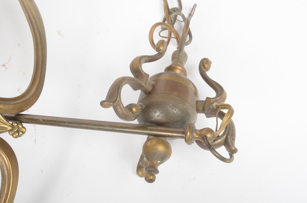 Three Brass Chandeliers