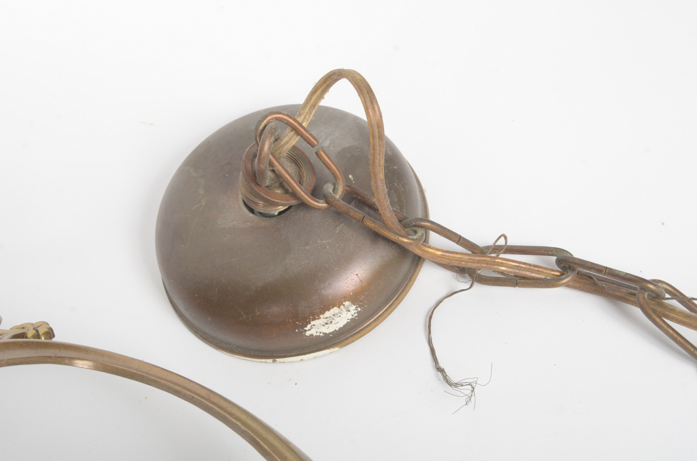 Three Brass Chandeliers