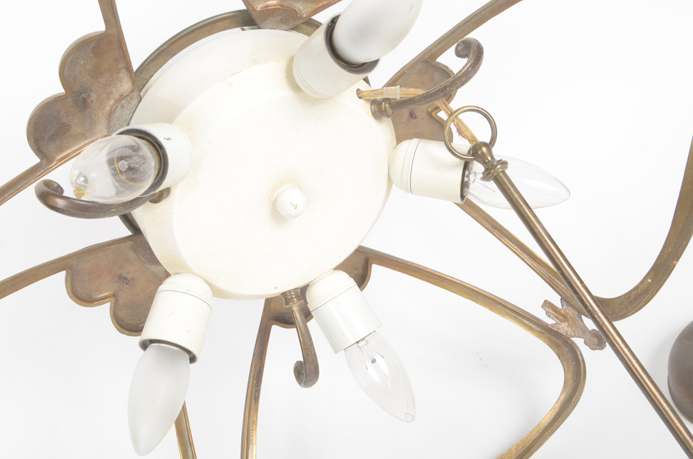 Three Brass Chandeliers