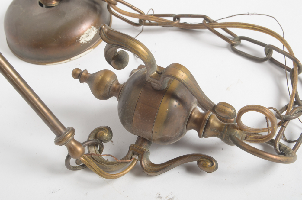 Three Brass Chandeliers