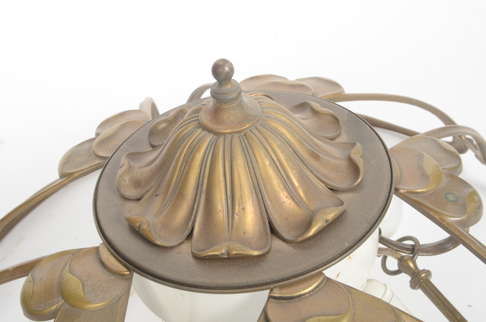 Three Brass Chandeliers