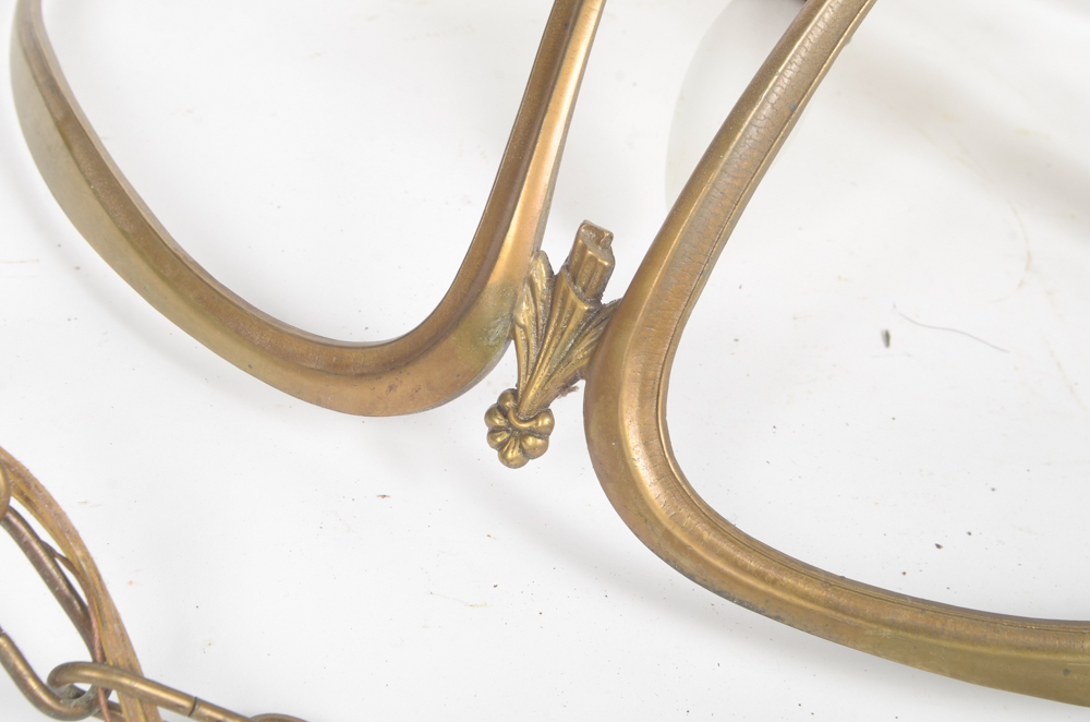 Three Brass Chandeliers