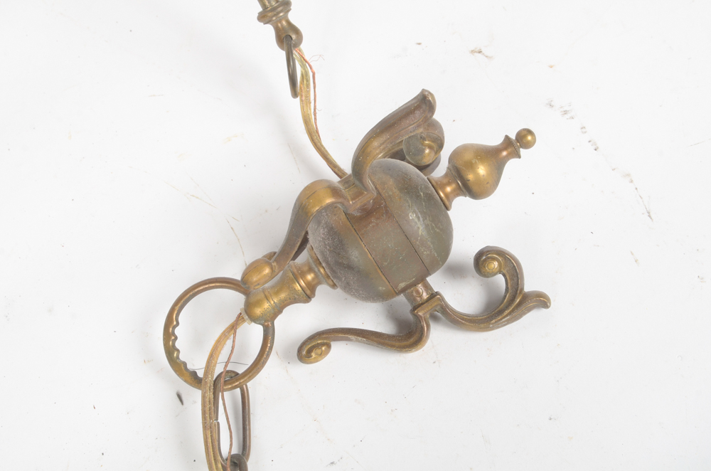 Three Brass Chandeliers