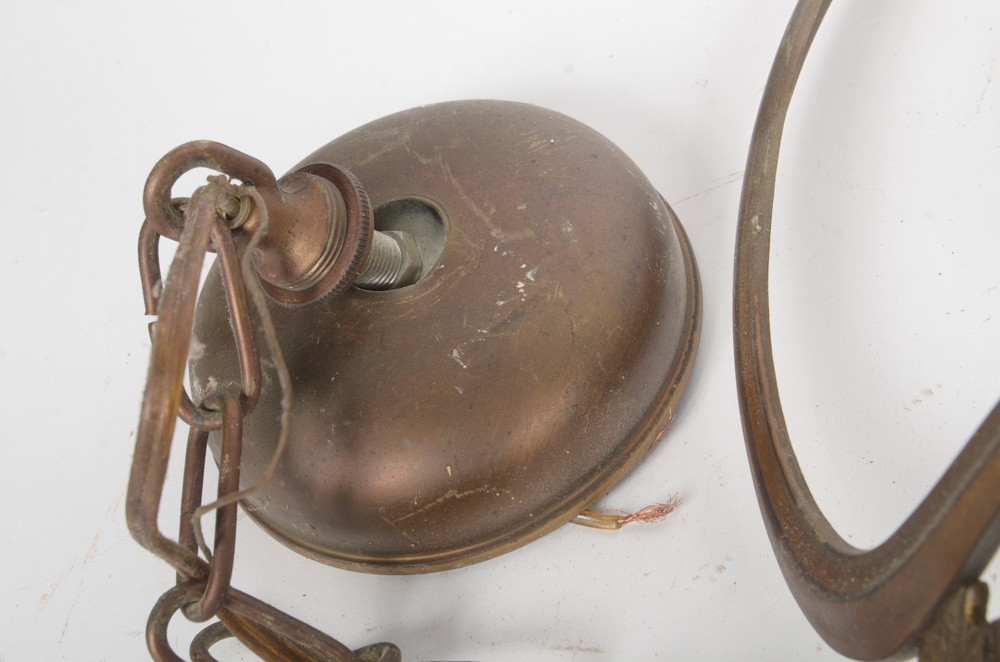 Pair of Brass Chandeliers