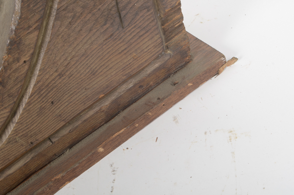 Hand Carved Wooden Bracket with Imprisoned Man