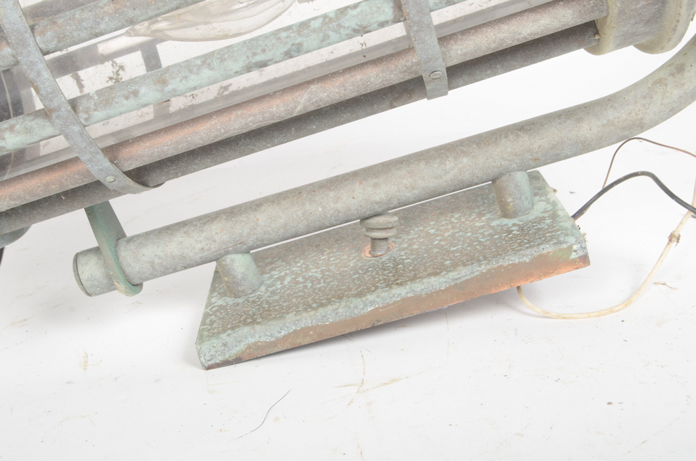 Five Copper Lantern Style Light Fixtures