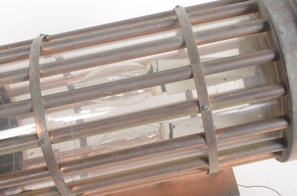 Five Copper Lantern Style Light Fixtures