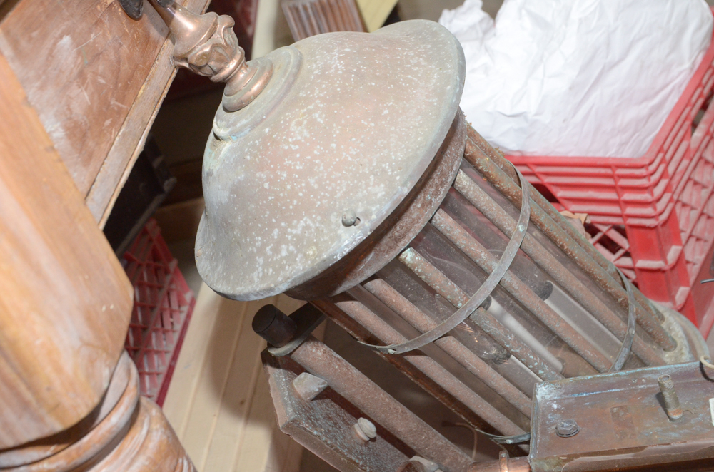 Five Copper Lantern Style Light Fixtures