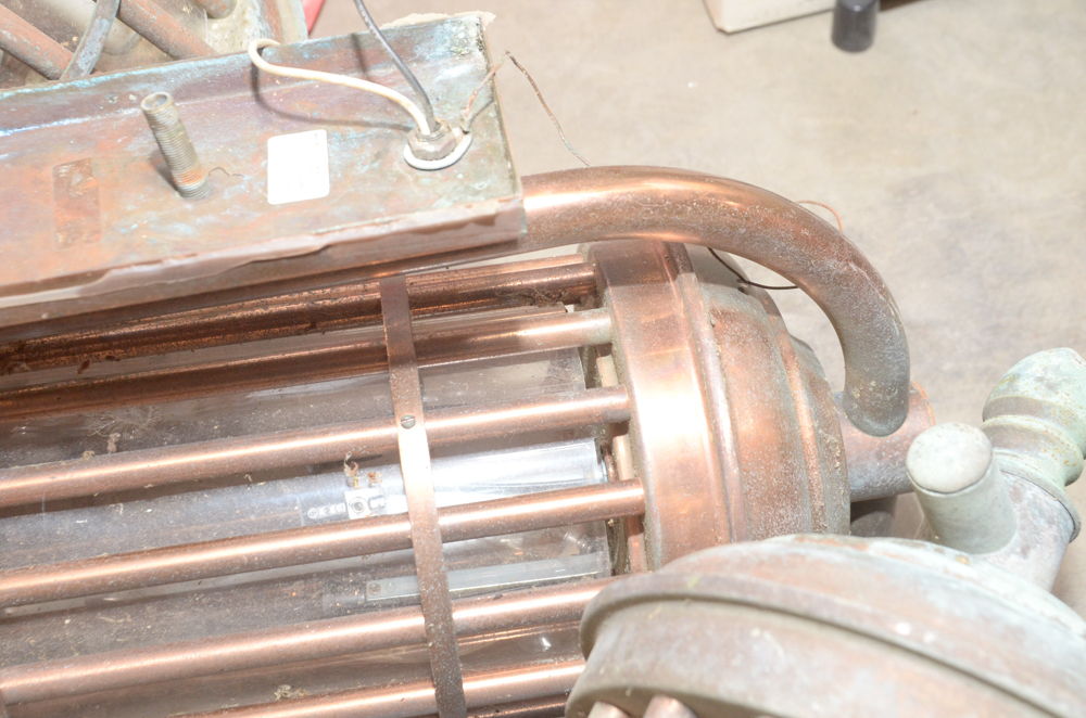 Five Copper Lantern Style Light Fixtures