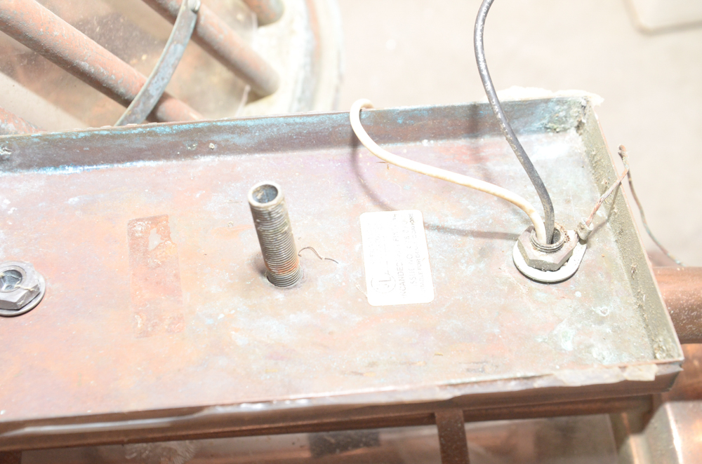 Five Copper Lantern Style Light Fixtures