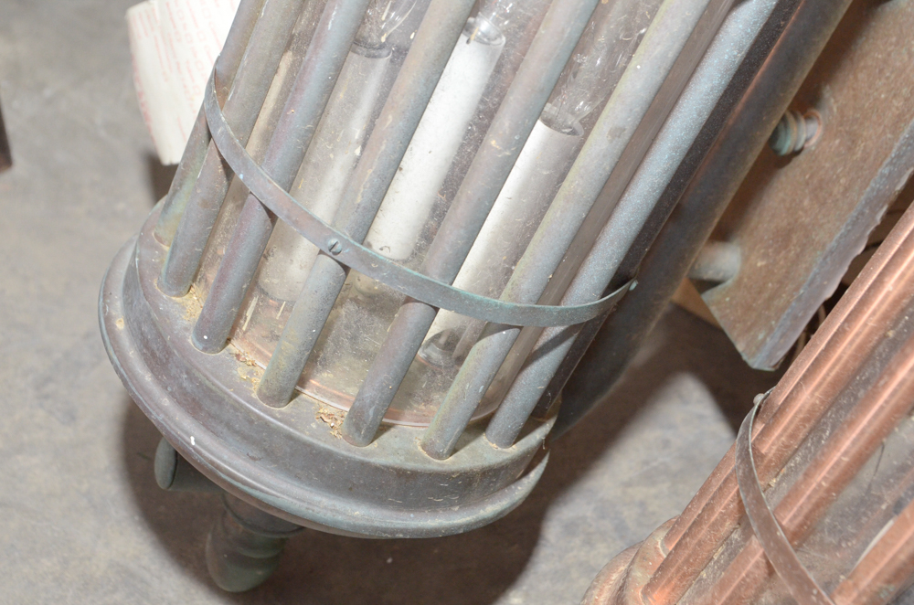 Four Copper Light Fixtures