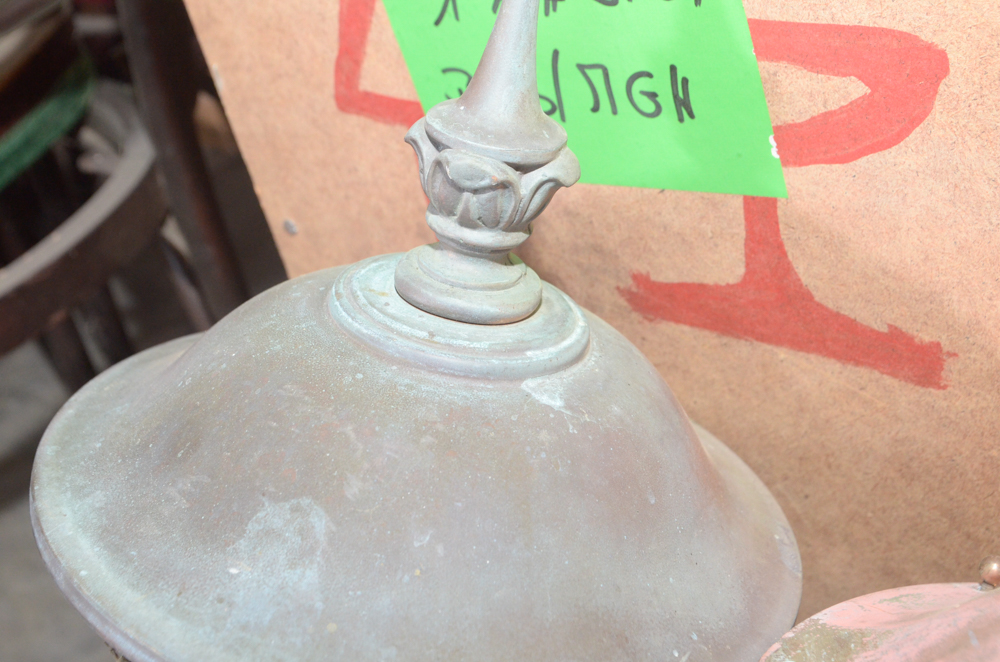 Four Copper Light Fixtures