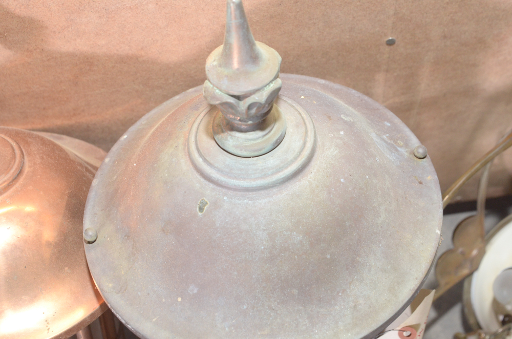 Four Copper Light Fixtures