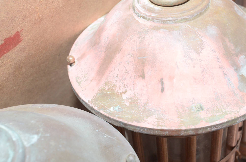 Four Copper Light Fixtures