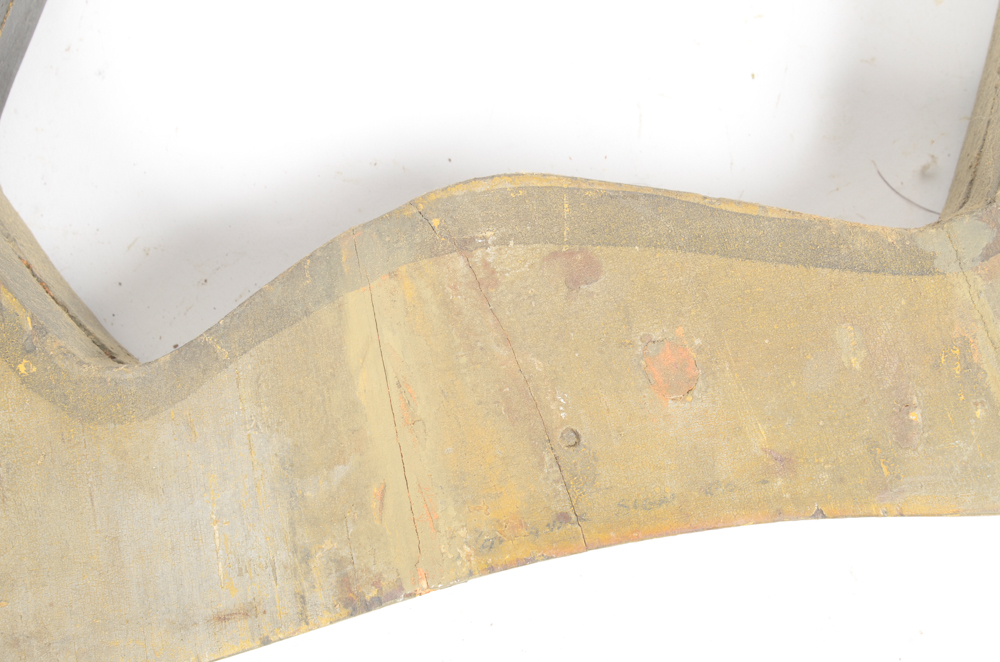 Vintage Horse Collar Shaped Wooden Wall Hanging