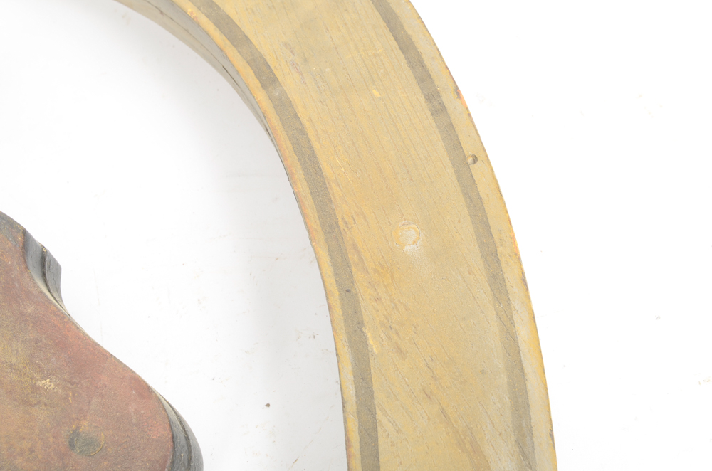 Vintage Horse Collar Shaped Wooden Wall Hanging