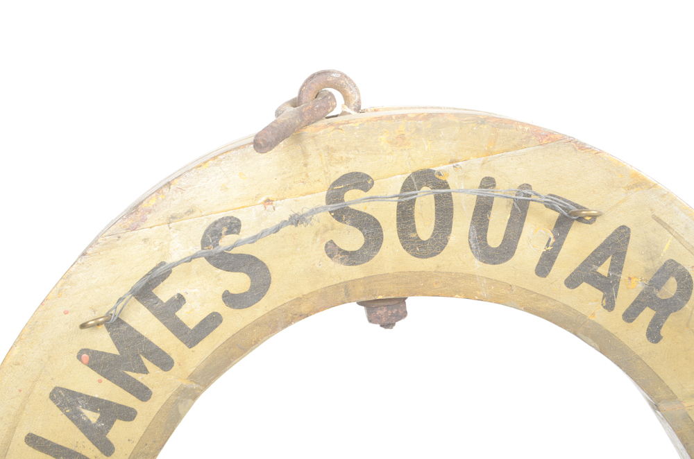 Vintage Horse Collar Shaped Wooden Wall Hanging