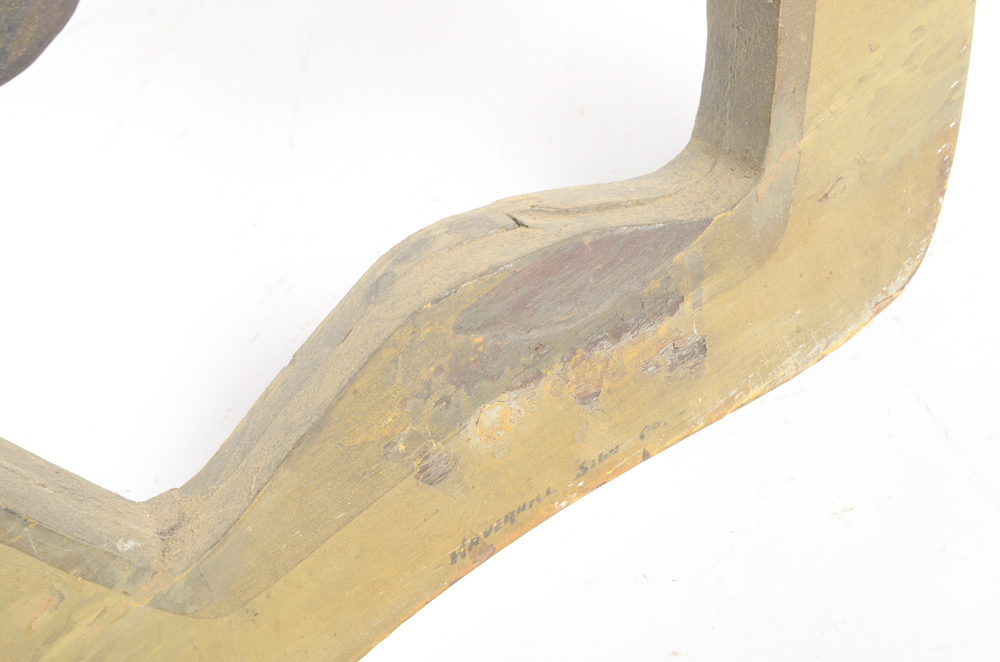 Vintage Horse Collar Shaped Wooden Wall Hanging