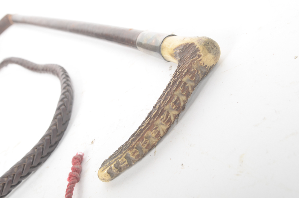 Antler Handled Whip