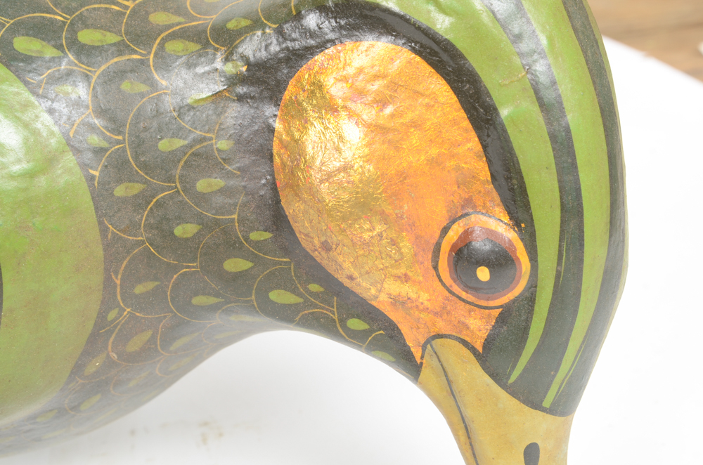 Sergio Bustamante Paper Mache Bird Sculpture