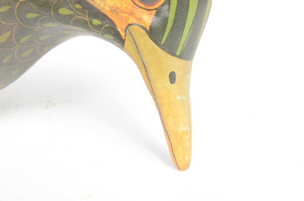 Sergio Bustamante Paper Mache Bird Sculpture