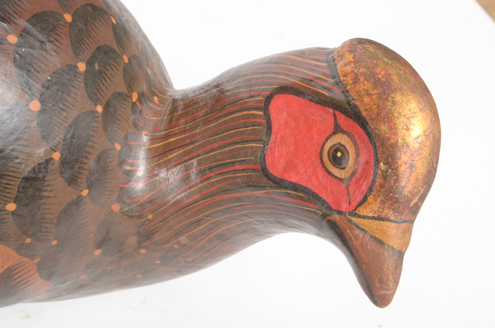 Signed Sergio Bustamante Limited Edition Paper Mache Bird