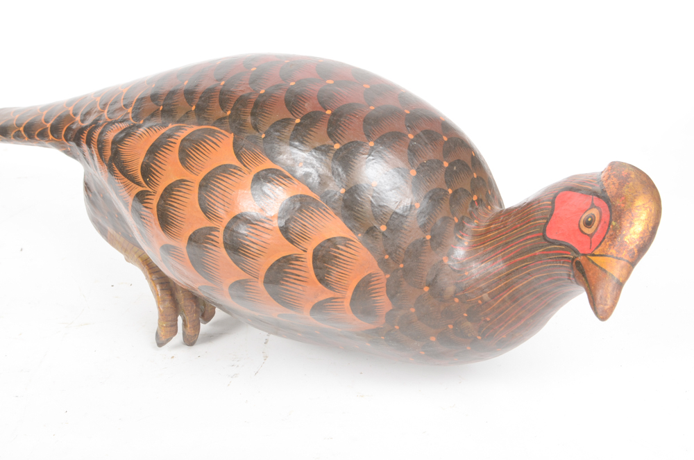 Signed Sergio Bustamante Limited Edition Paper Mache Bird