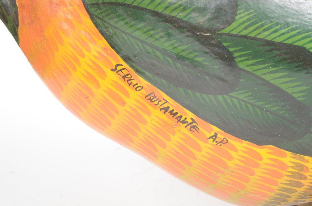 Sergio Bustamante Paper Mache Bird Sculpture Artist Proof