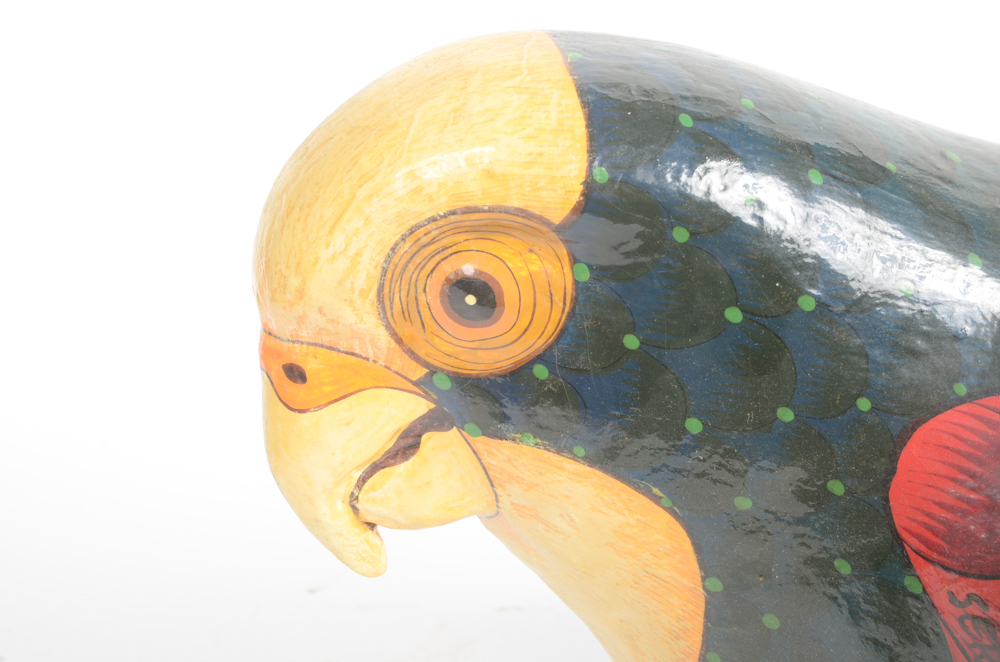 Sergio Bustamante Paper Mache Bird 70/100