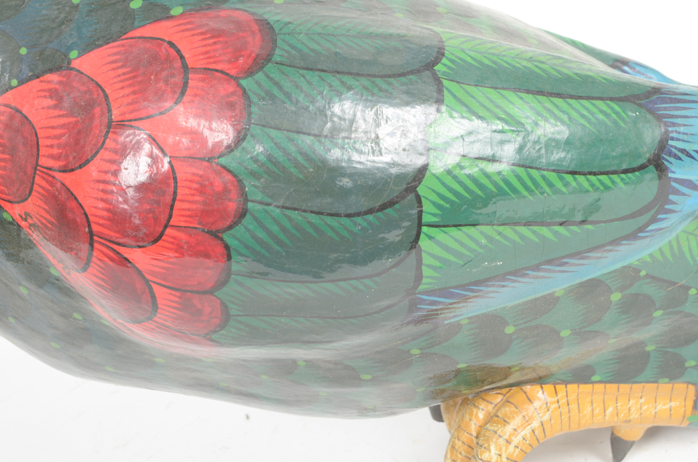 Sergio Bustamante Paper Mache Bird 70/100