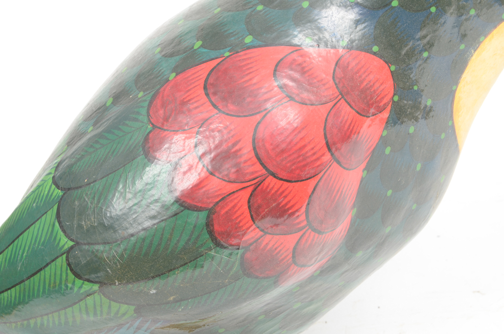 Sergio Bustamante Paper Mache Bird 70/100