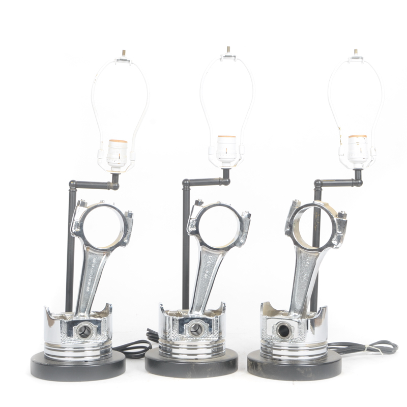 Three Vehicle Inspired Lamps from Clyde's of Chevy Chase