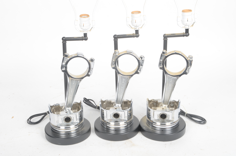 Three Vehicle Inspired Lamps from Clyde's of Chevy Chase