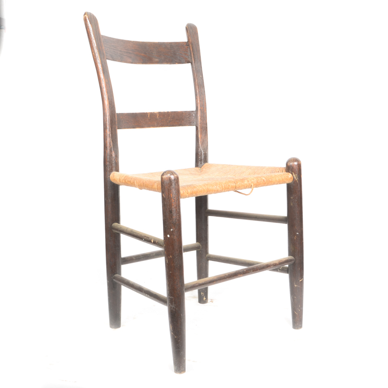 Vintage Chair with Straw Seat