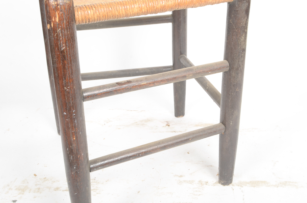 Vintage Chair with Straw Seat