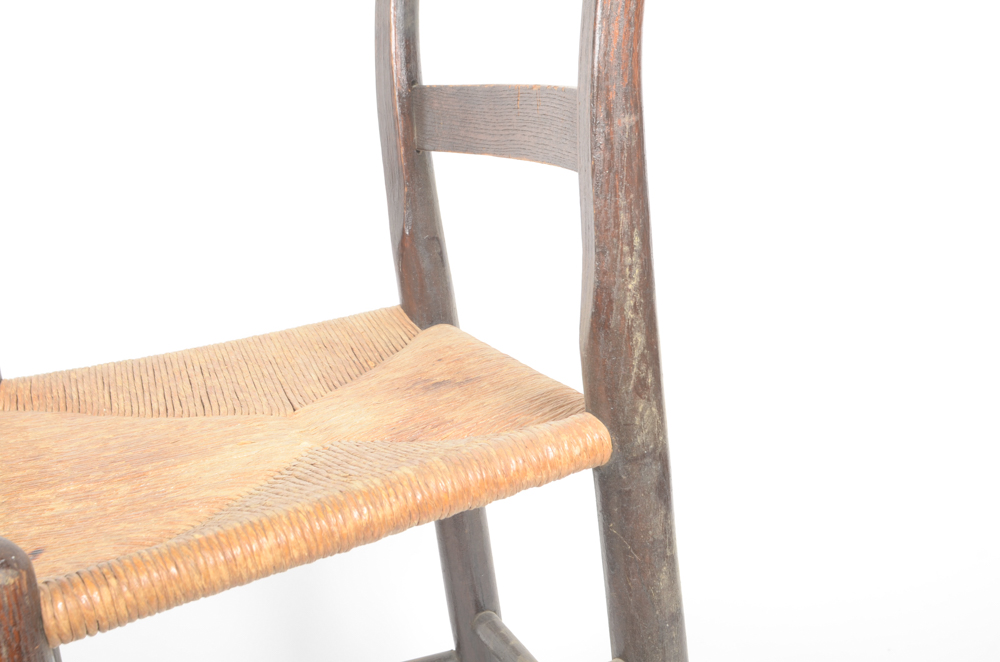 Vintage Chair with Straw Seat