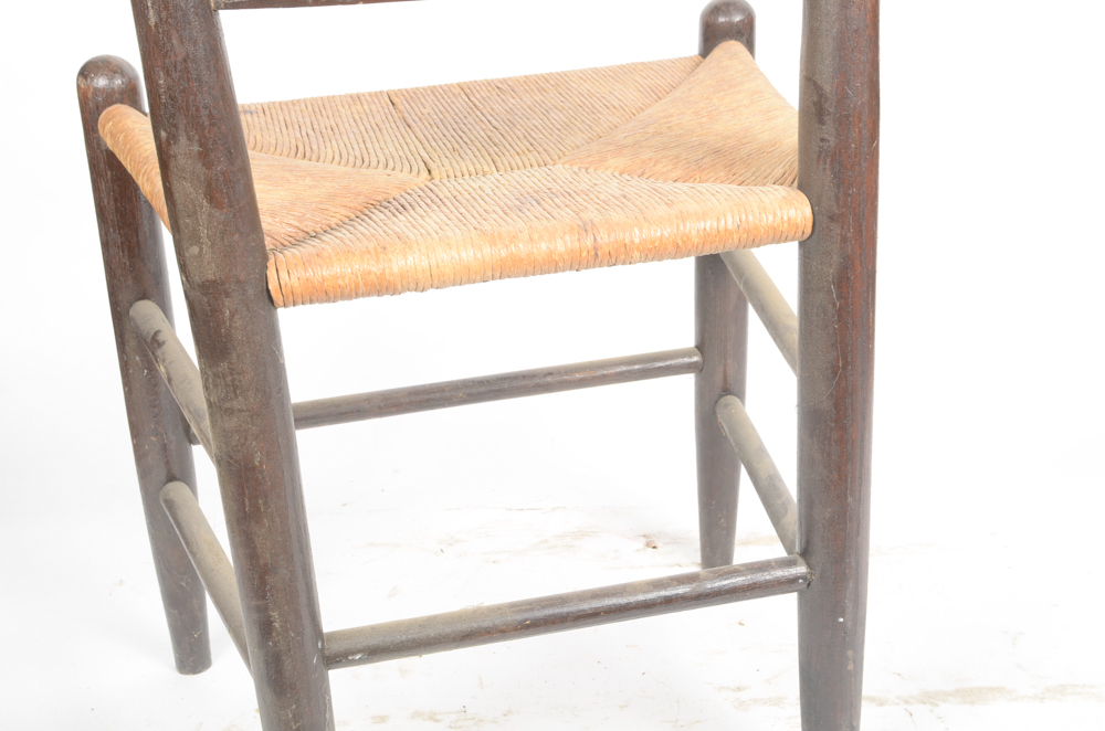 Vintage Chair with Straw Seat