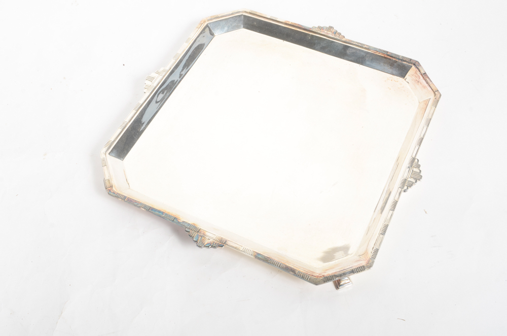 Pairing of Silver Plate Serving Trays Including Cooper Bros.