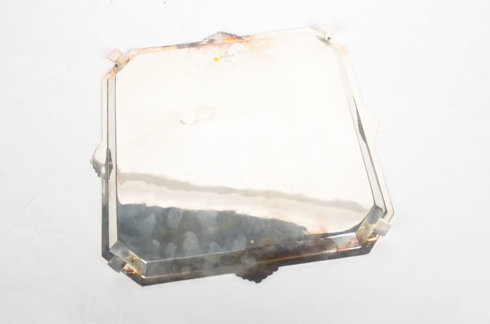 Pairing of Silver Plate Serving Trays Including Cooper Bros.