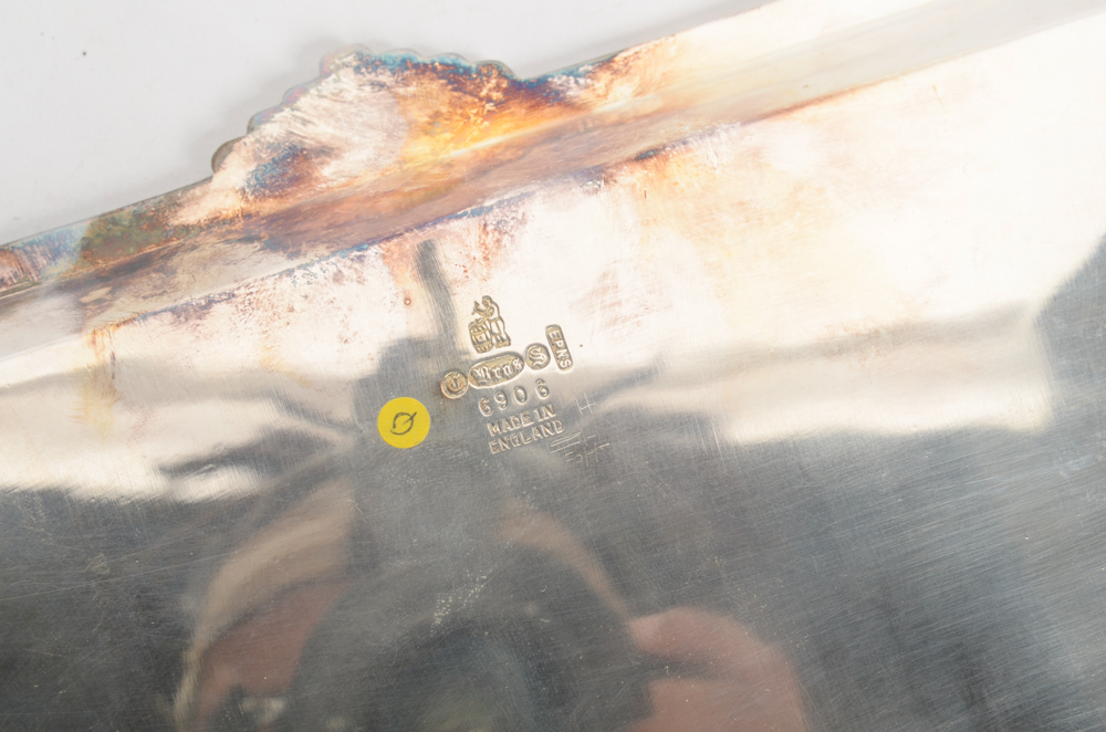 Pairing of Silver Plate Serving Trays Including Cooper Bros.