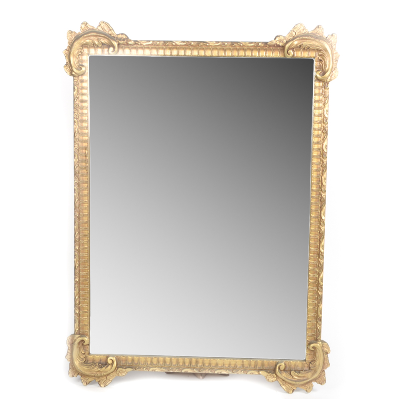 Vintage Wall Mirror with Ornate Gilded Frame