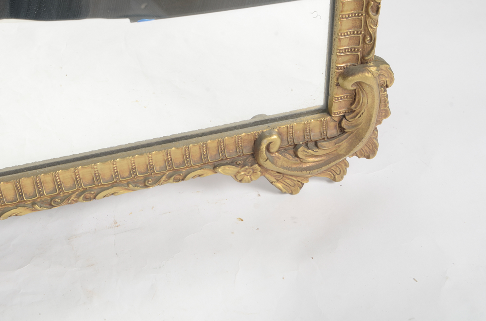 Vintage Wall Mirror with Ornate Gilded Frame