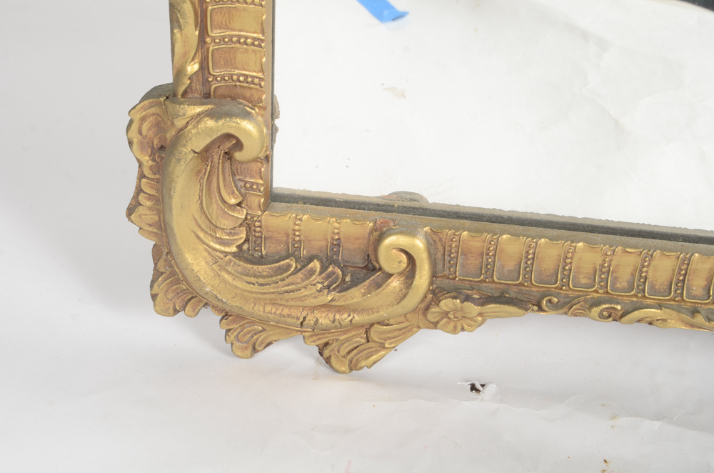 Vintage Wall Mirror with Ornate Gilded Frame