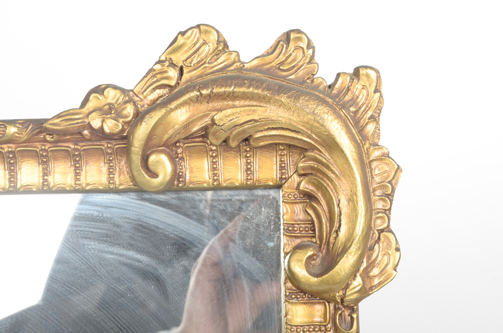 Vintage Wall Mirror with Ornate Gilded Frame
