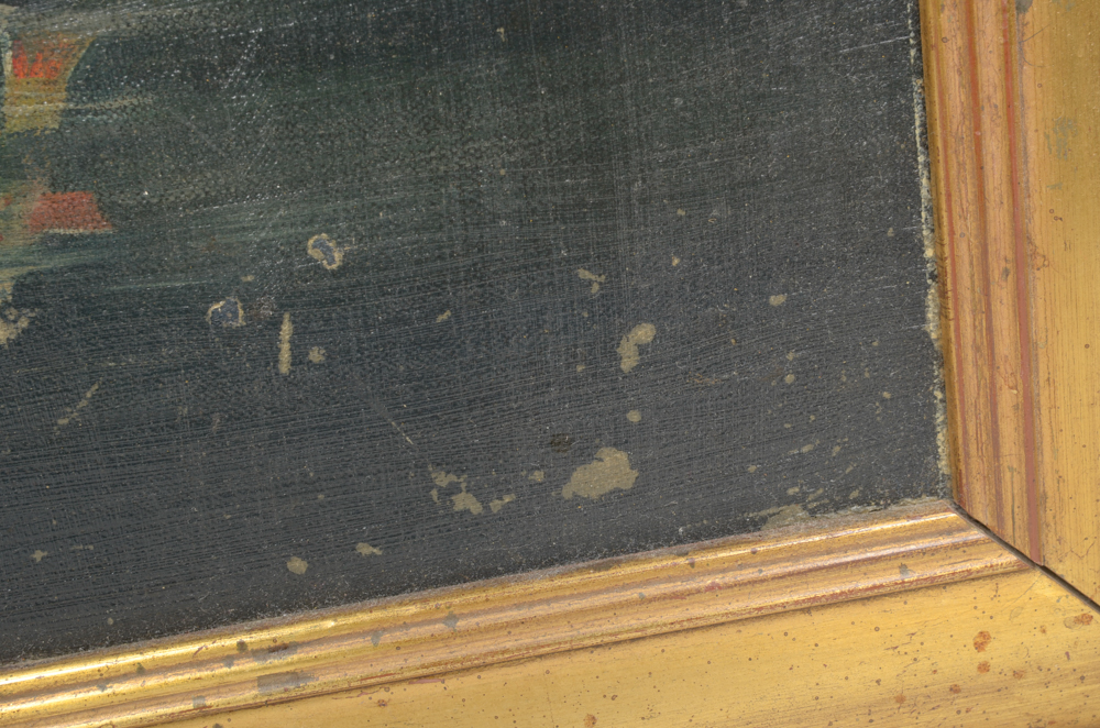 Oil Painting on Canvas "No Fishing