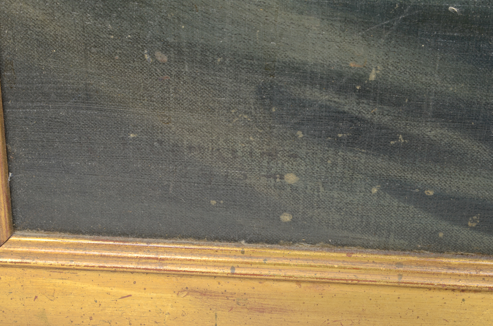 Oil Painting on Canvas "No Fishing