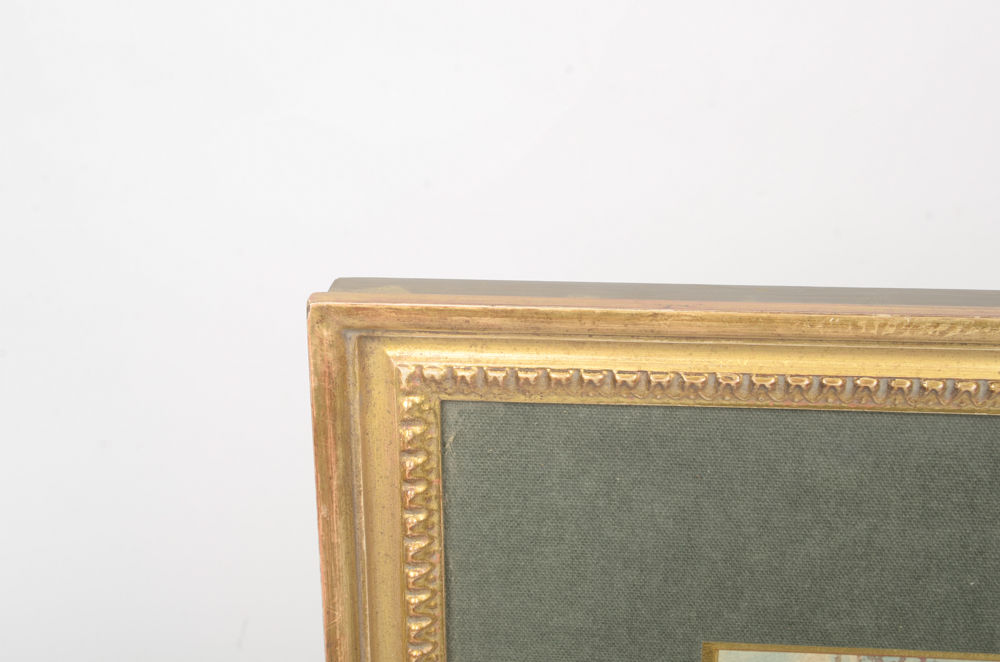 Watercolor Painting on Paper signed "AIP