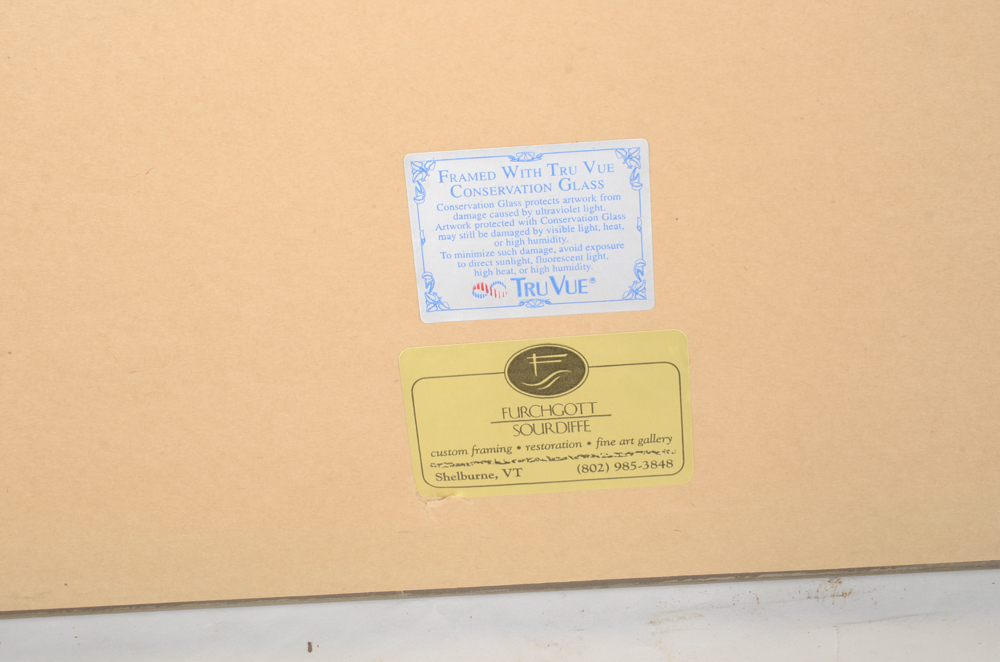 Watercolor Painting on Paper signed "AIP