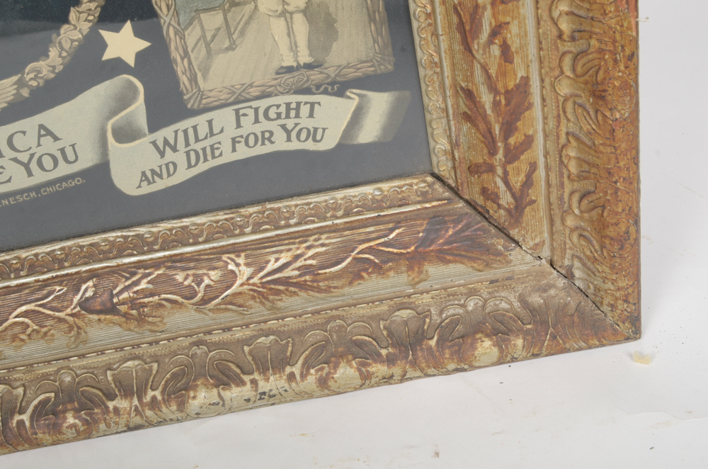 "America We Love You" WWI Chromolithograph Poster