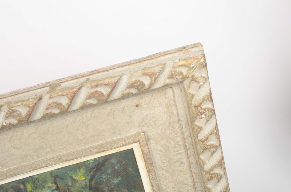 Teru Suzuki Oil Painting on Canvas of Hooked Fish